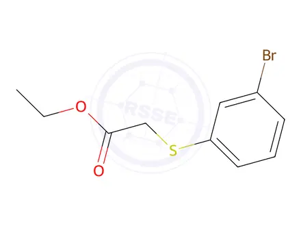 Chemical structure of Ethyl 2-(3-bromophenyl)sulfanylacetate