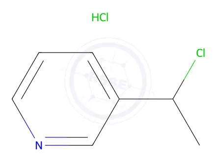 Chemical structure of 3-(1-Chloroethyl)pyridine hydrochloride