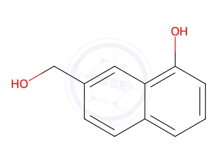 Chemical structure of 1-Naphthol-7-methanol