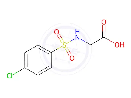Chemical structure of 2-{[(4-Chlorophenyl)sulfonyl]amino}acetic acid