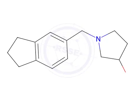 Chemical structure of 1-((2,3-Dihydro-1H-inden-5-yl)methyl)pyrrolidin-3-ol