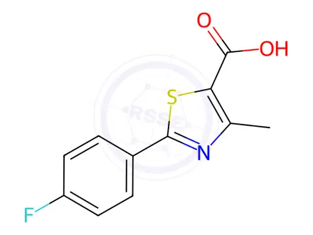 Chemical structure of 2-(4-Fluorophenyl)-4-methylthiazole-5-carboxylic Acid