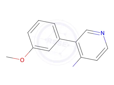 Chemical structure of 3-(3-Methoxyphenyl)pyridin-4-aMine