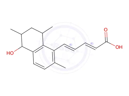 Chemical structure of arohynapene A