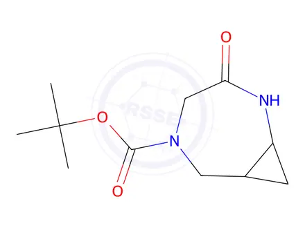 Chemical structure of Tert-butyl 3-oxo-2,5-diazabicyclo[5.1.0]Octane-5-carboxylate