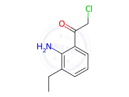 Chemical structure of Ethanone, 1-(2-amino-3-ethylphenyl)-2-chloro-(9CI)
