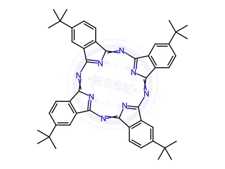 Chemical structure of 2,9,16,23-TETRA-TERT-BUTYL-29H,31H-PHTHALOCYANINE