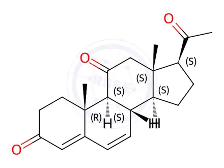 Chemical structure of Progesterone Impurity 172