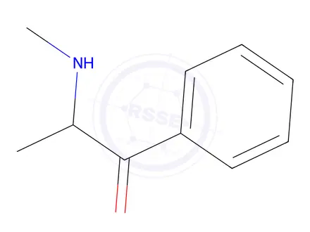 Chemical structure of Methcathinone