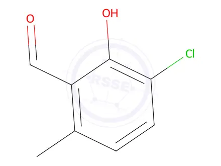 Chemical structure of 3-Chloro-2-hydroxy-6-methylbenzaldehyde