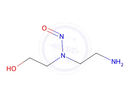 Chemical structure of N-(2-aminoethyl)-N-(2-hydroxyethyl)nitrous amide