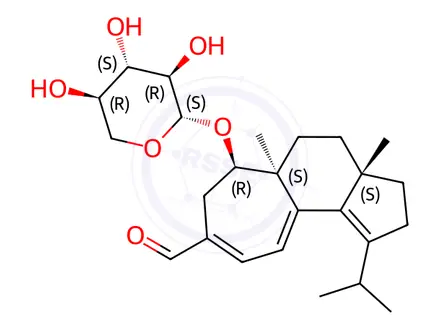 Chemical structure of (-)-Erinacin A