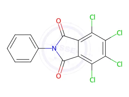 Chemical structure of N-Phenyltetrachlorophthalimide