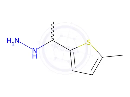 Chemical structure of (1-(5-Methylthiophen-2-yl)ethyl)hydrazine