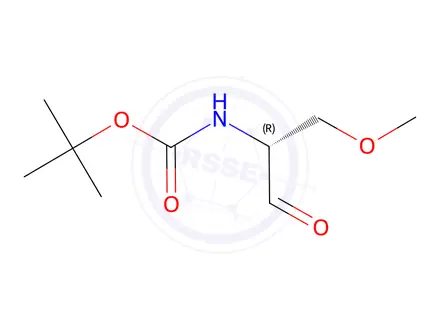 Chemical structure of tert-Butyl (R)-(1-methoxy-3-oxopropan-2-yl)carbamate