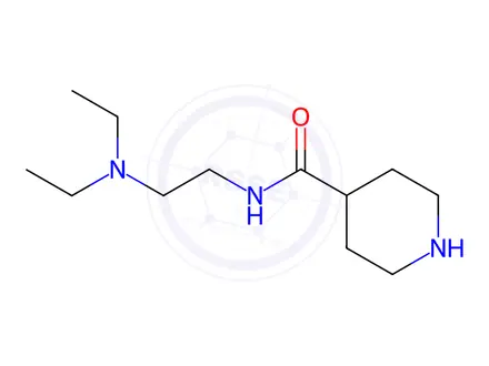 Chemical structure of n-(2-(Diethylamino)ethyl)piperidine-4-carboxamide