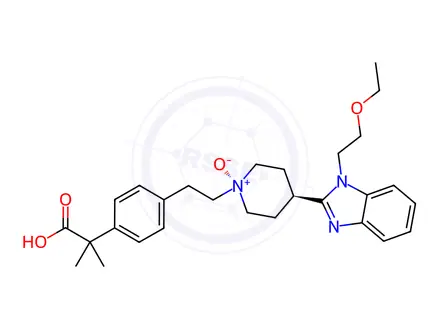 Chemical structure of trans-Bilastine N-Oxide