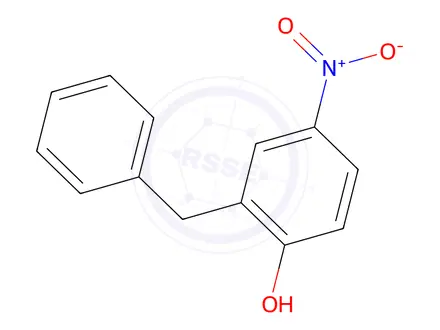 Chemical structure of 2-Benzyl-4-nitrophenol