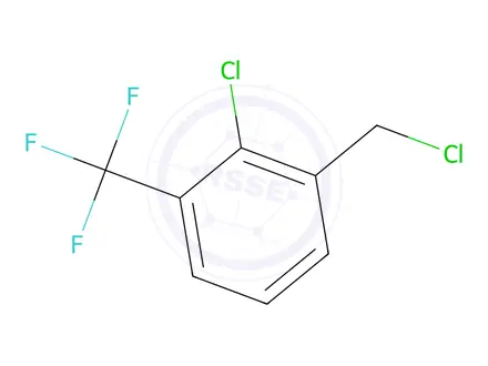 Chemical structure of 2-Chloro-1-(chloromethyl)-3-(trifluoromethyl)benzene