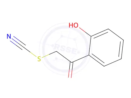 Chemical structure of 1-(2-Hydroxyphenyl)-2-thiocyanatoethan-1-one