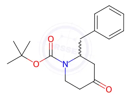 Chemical structure of 1-Boc-2-Benzyl-4-piperidinone