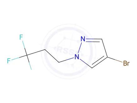 Chemical structure of 4-bromo-1-(3,3,3-trifluoropropyl)-1H-pyrazole