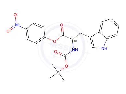 Chemical structure of Boc-Trp-ONp