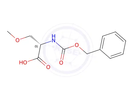 Chemical structure of CBZ-O-METHYL-L-SER