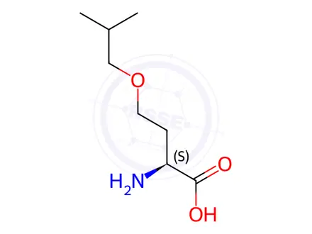 Chemical structure of O-isobutyl-L-homoserine