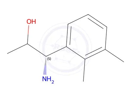 Chemical structure of (1S)-1-amino-1-(2,3-dimethylphenyl)propan-2-ol