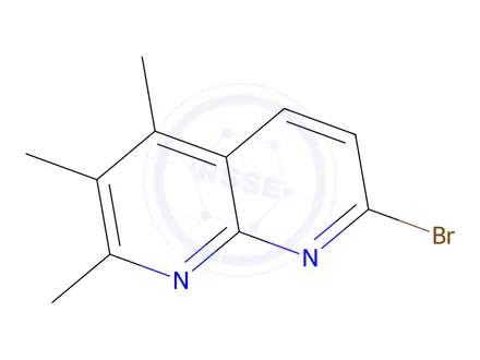Chemical structure of 7-Bromo-2,3,4-trimethyl-1,8-naphthyridine