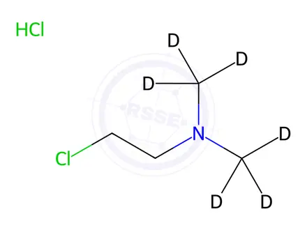 Chemical structure of 2-Chloro-N,N-dimethylethylamine-d6 Hydrochloride