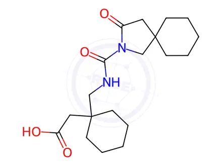 Chemical structure of Gabapentin Lactom Impurity