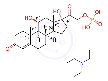 Chemical structure of Hydrocortisone Phosphate Triethylamine