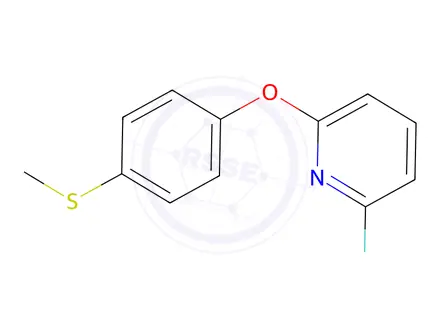 Chemical structure of 2-Fluoro-6-(4-(methylthio)phenoxy)pyridine