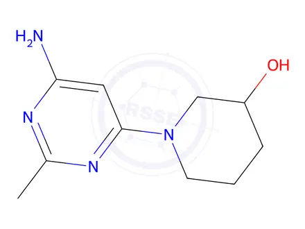 Chemical structure of 1-(6-amino-2-methylpyrimidin-4-yl)piperidin-3-ol