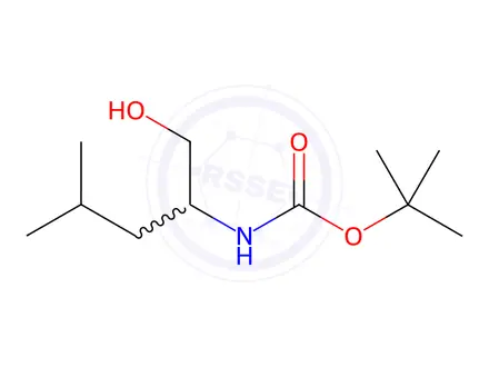 Chemical structure of N-Boc-DL-Leucinol