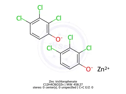 Chemical structure of Zinc trichlorophenate