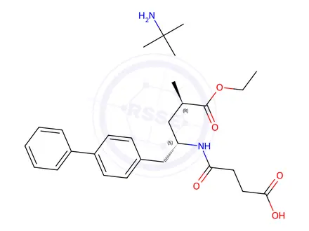 Chemical structure of Sacubitril TBA Salt