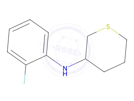 Chemical structure of n-(2-Fluorophenyl)tetrahydro-2h-thiopyran-3-amine