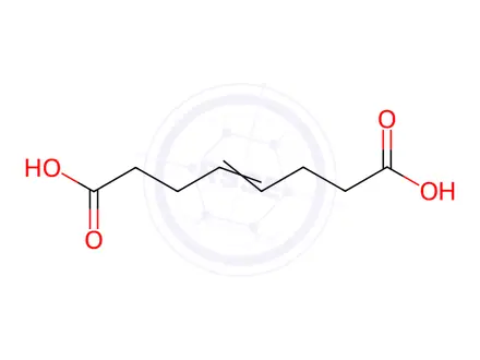 Chemical structure of oct-4-enedioic acid