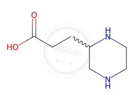 Chemical structure of 3-PIPERAZIN-2-YL-PROPIONIC ACID DIHYDROCHLORIDE