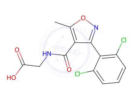 Chemical structure of Dicloxacillin USP Related Compound D