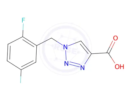 Chemical structure of 1-[(2,5-difluorophenyl)methyl]-1h-1,2,3-triazole-4-carboxylic acid