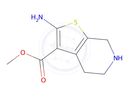 Chemical structure of Methyl 2-amino-4,5,6,7-tetrahydrothieno[2,3-c]pyridine-3-carboxylate