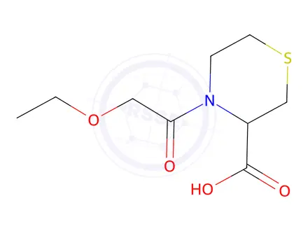 Chemical structure of 4-(2-Ethoxyacetyl)thiomorpholine-3-carboxylic acid