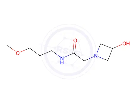 Chemical structure of 2-(3-hydroxyazetidin-1-yl)-n-(3-methoxypropyl)acetamide
