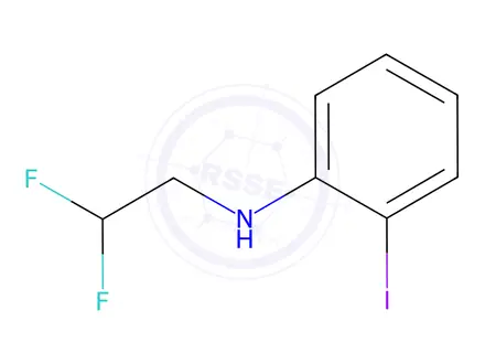 Chemical structure of N-(2,2-difluoroethyl)-2-iodoaniline