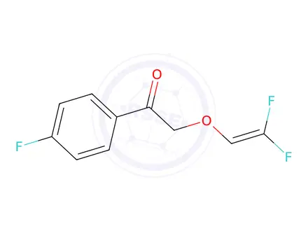 Chemical structure of 2-((2,2-Difluorovinyl)oxy)-1-(4-fluorophenyl)ethan-1-one