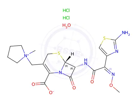 Chemical structure of Cefepime Dihydrochloride Hydrate